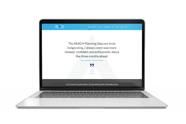 REACH Business Coaching website