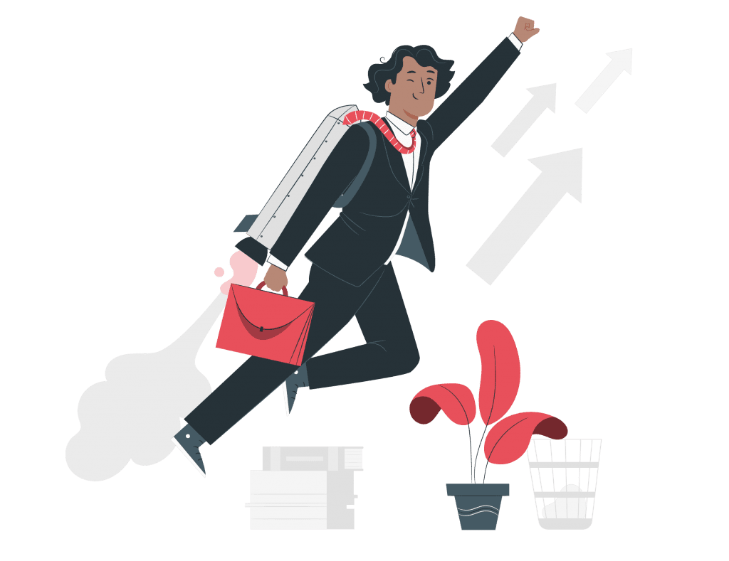 A guy is boosted with confidence in ppc campaigns planning