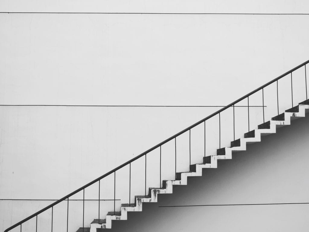 Black and White Stairs