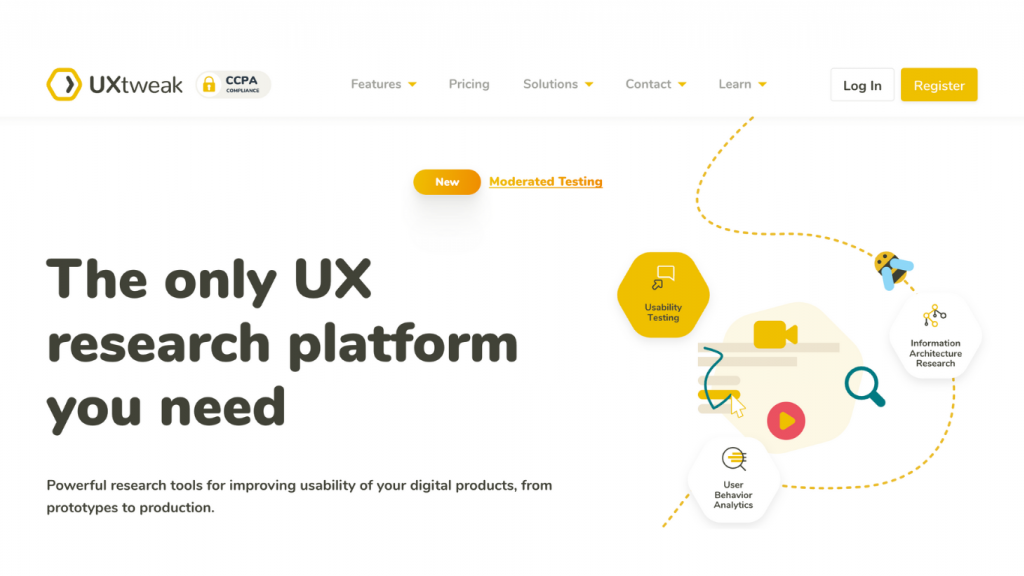 uxtweak homepage